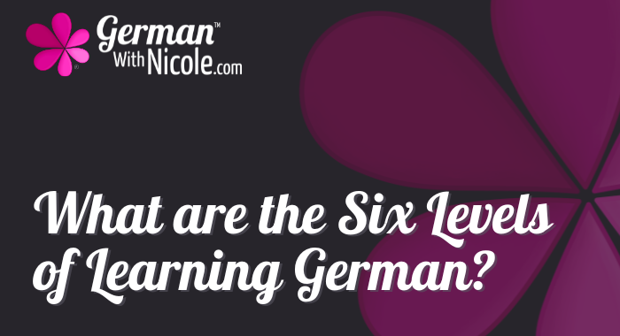 What are the Six Levels of Learning German Cover NEW