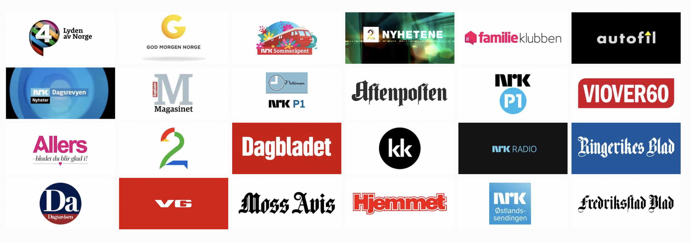 Sett og hørt i media