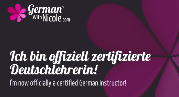 zertifiziert certified German instructor Cover NEW