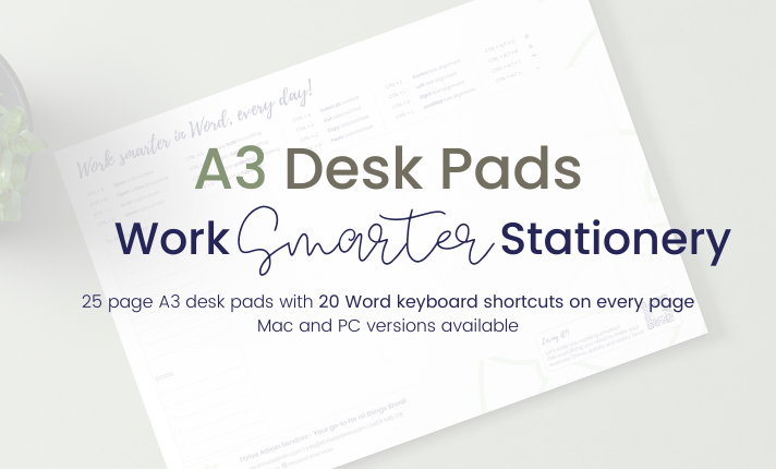 Work Smarter A3 Desk Pads
