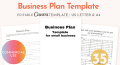 click sell listing images business plan template - small business new_1