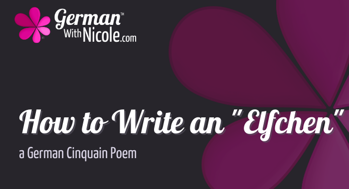 How to Write an Elfchen German Cinquain Poem Cover NEW