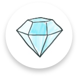 diamond icon circle