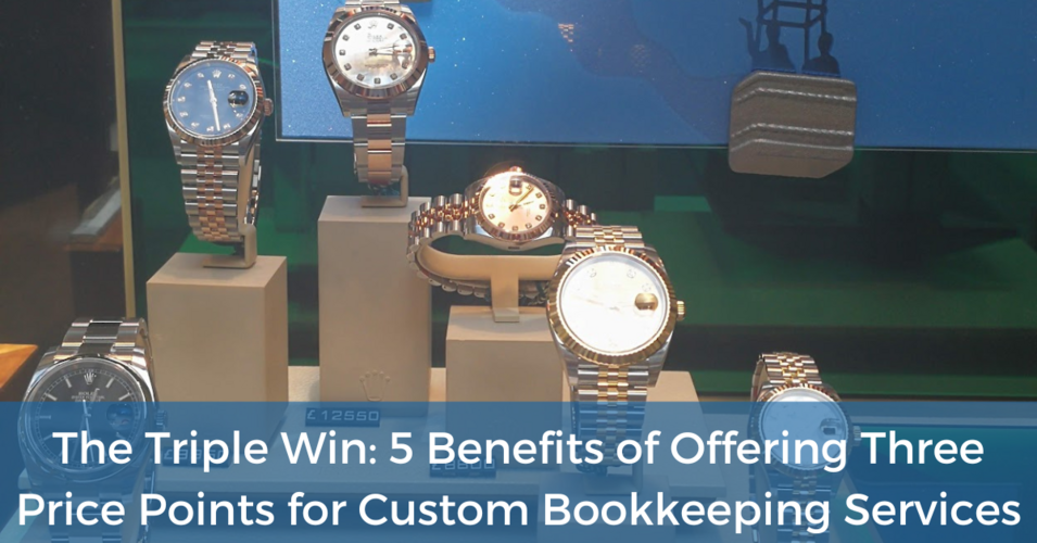 The Triple Win 5 Benefits of Offering Three Price Points for Custom Bookkeeping Services