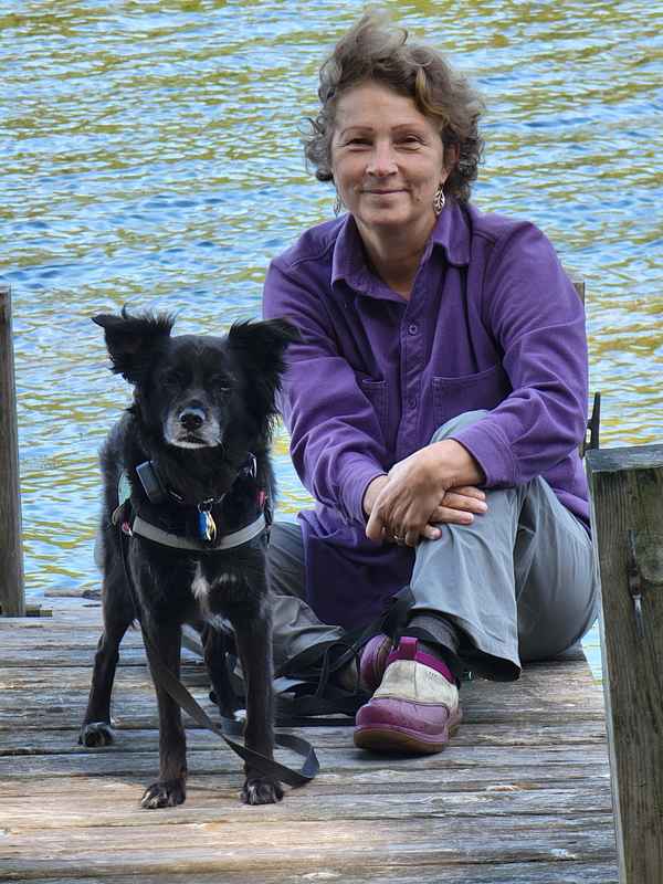 Nadine Mazzola and Juliet Author of Forest Bathing with Your Dog - 20210911_114057 - Copy