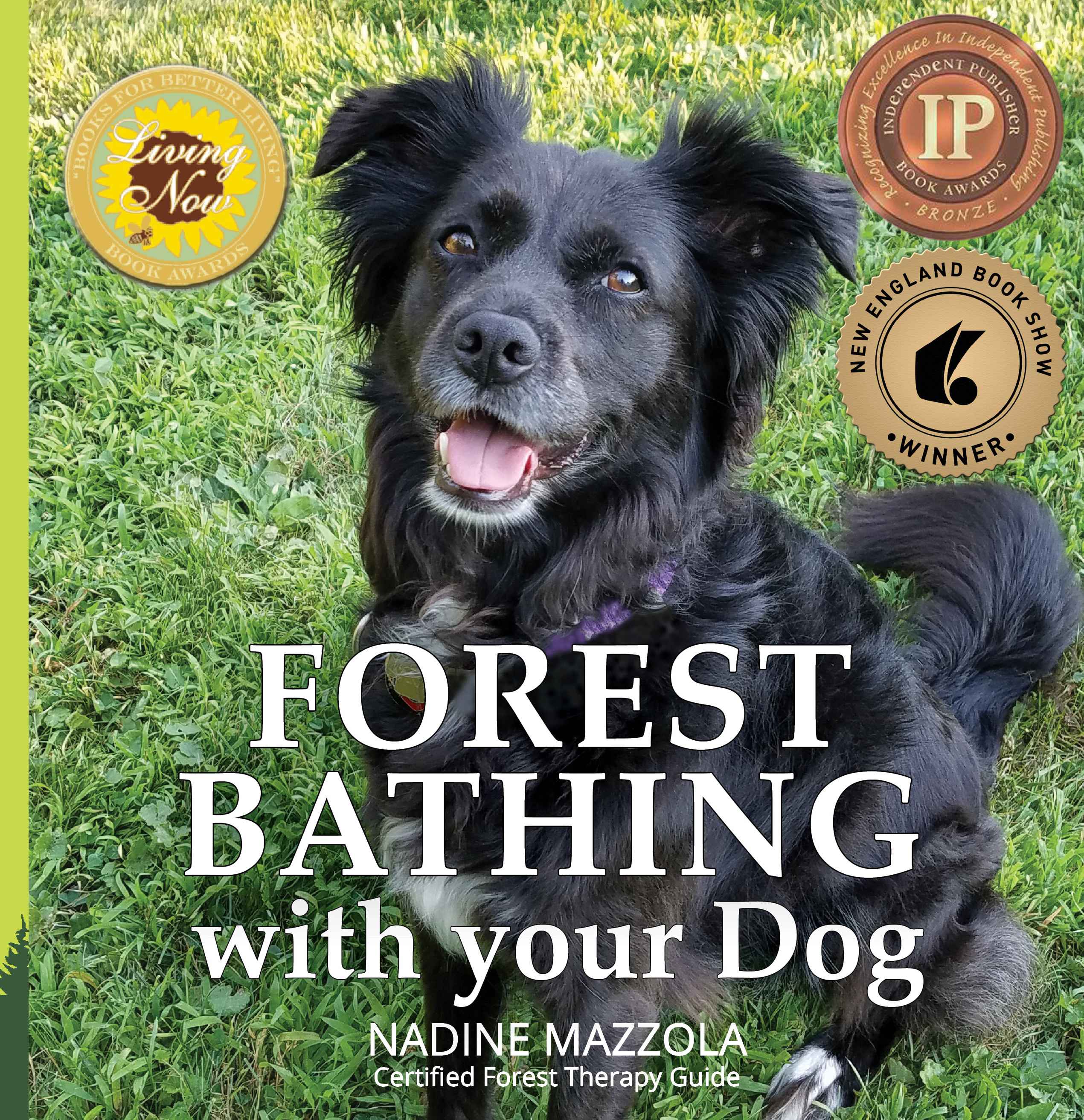 Award-winning book, Forest Bathing with Your Dog by Nadine Mazzola