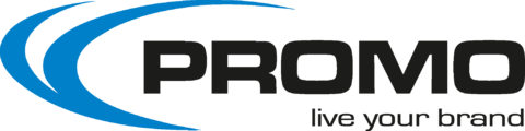 Logo Promo live your brand utan bakgrund svart text