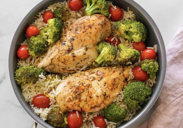 One pan Chicken and Broccoli