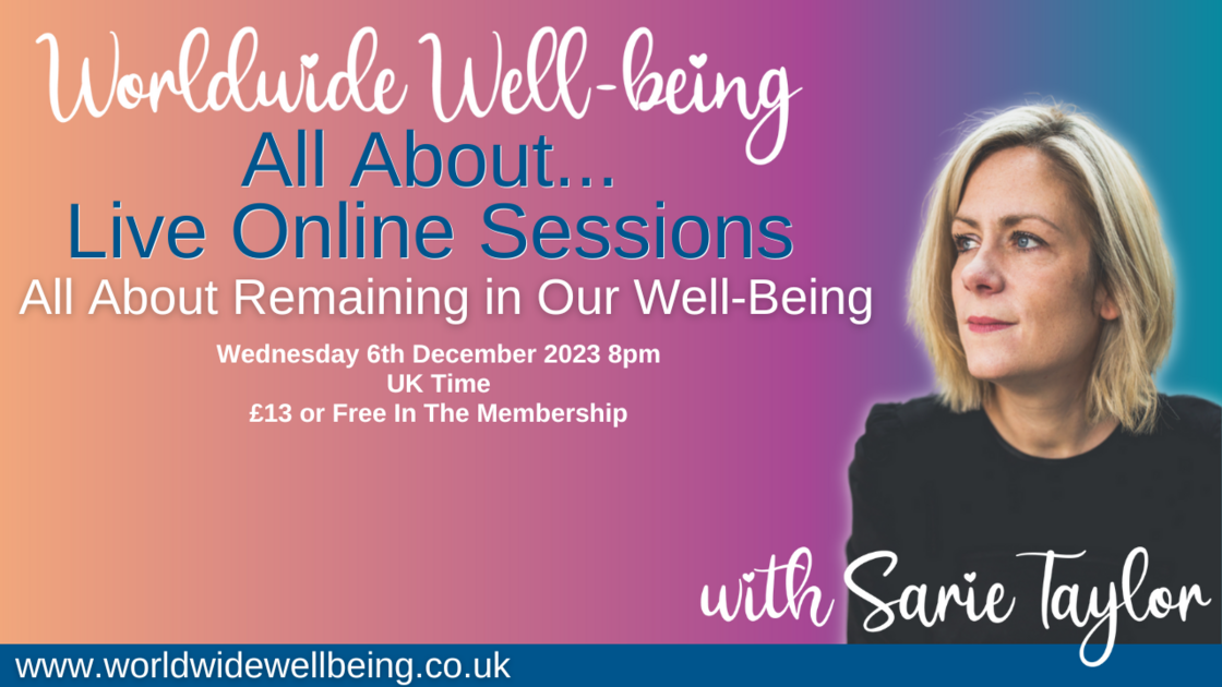 All About remaining in wellbeing