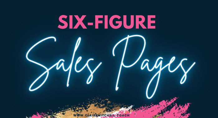 six figure sales pages