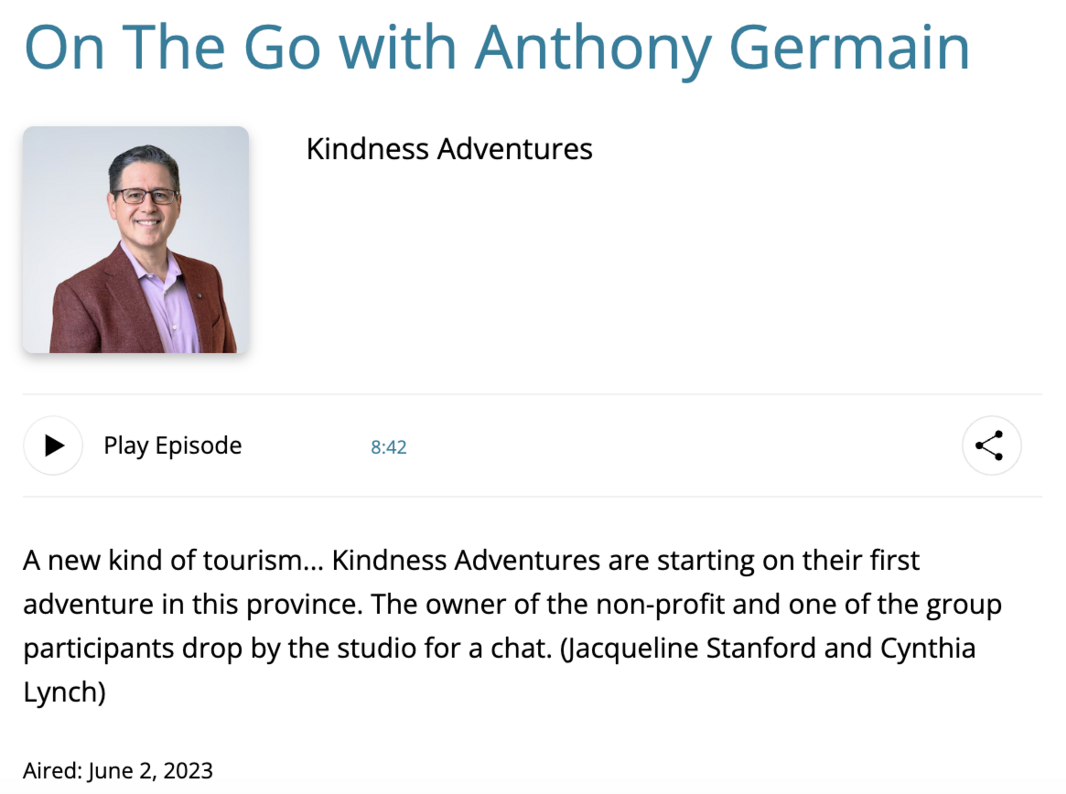 On the Go with Anthony Germain - CBC - June 2, 2023