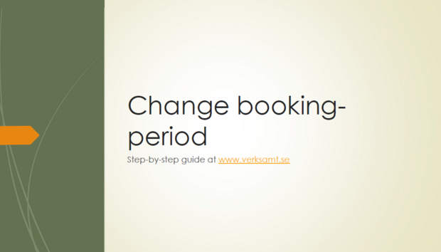 changing booking-period