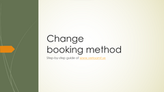 changing booking-method