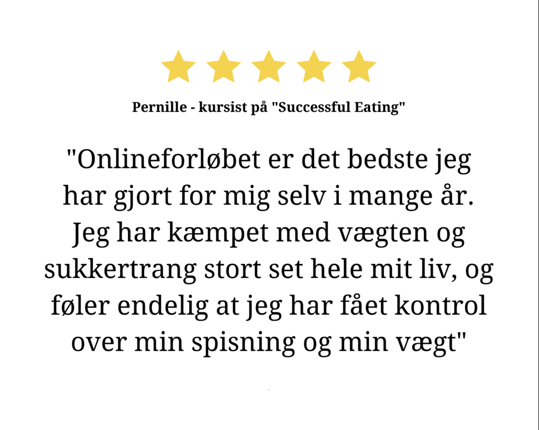 Pernille testimonial