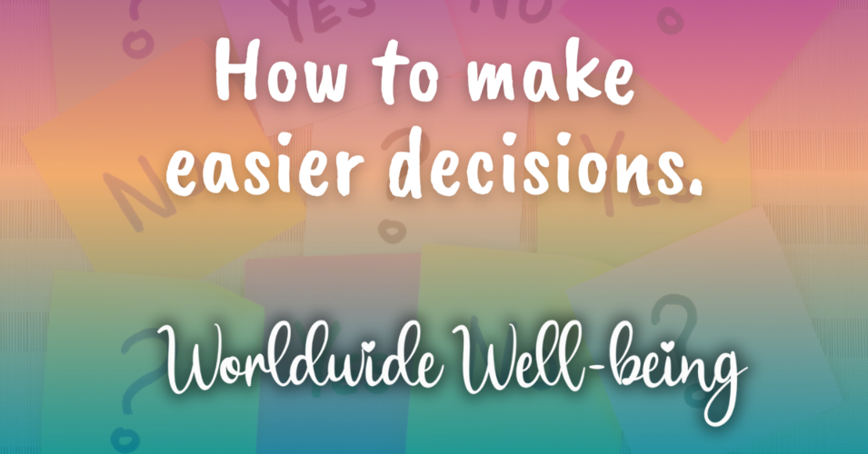 how to make easier decisions
