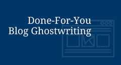 blog ghostwriting