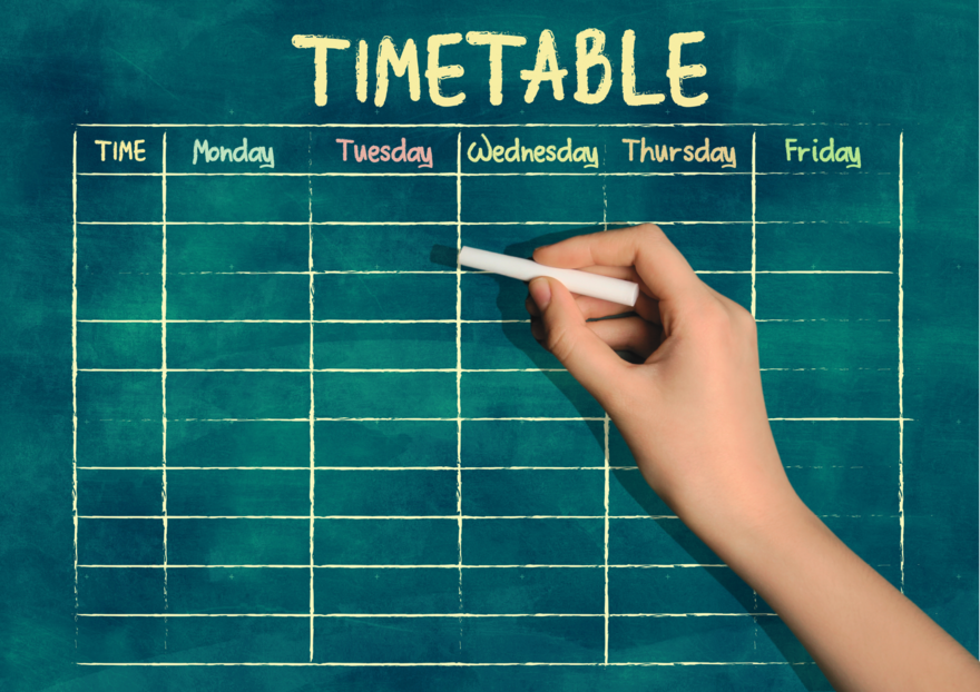 Chalk Timetable
