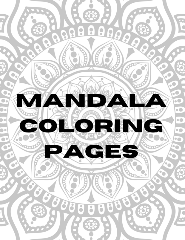 Adult Mandala Coloring Pages