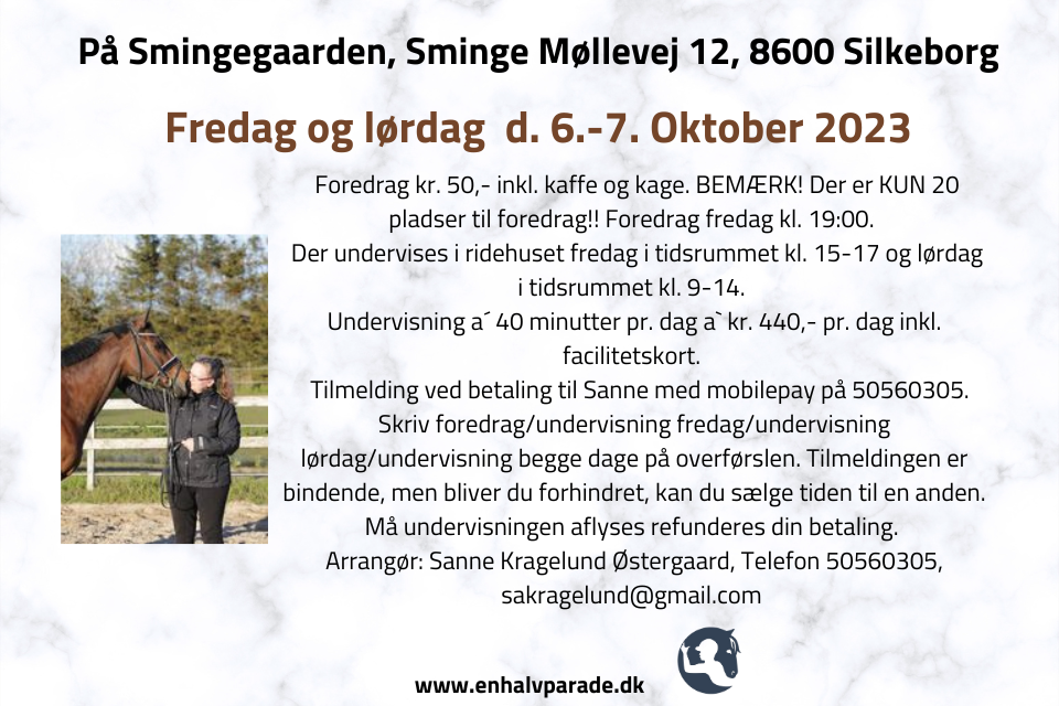 Foredrag og dressur undervisning 960x640 Silkeborg Oktober 2023 (1)