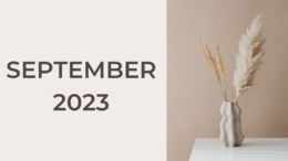 cream, minimalist 2023 monthly Calendar