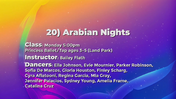 20 Arabian Nights