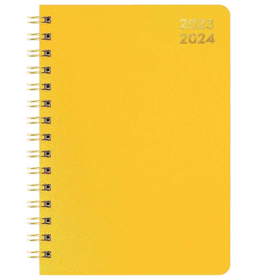 yellow weekly planner