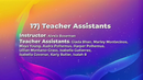 16D Teacher Assistants
