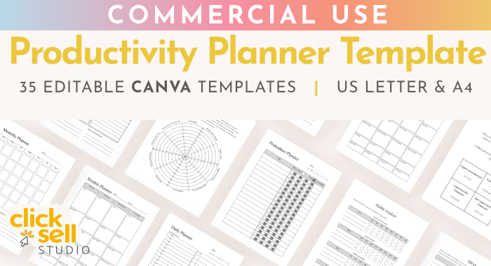click sell listing images productivity planner - simplero