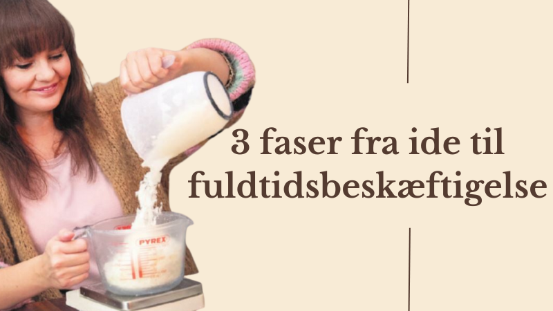 3 faser fra ide til fuldtidsbeskæftigelse  Blogindlæg