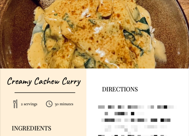 creamy curry product image