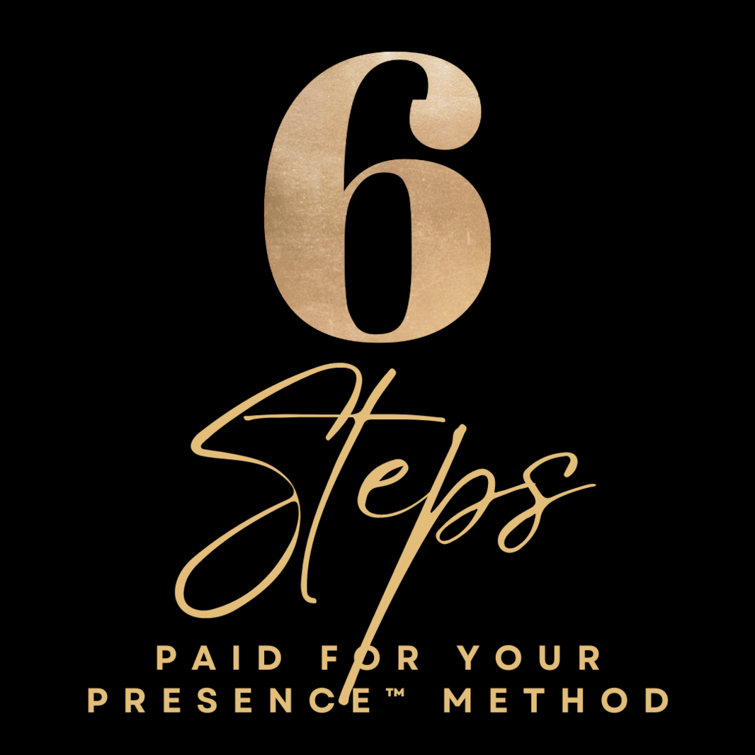 6 Steps of the Paid For Your Presence Method | Erica Duran | 1080 x 1080