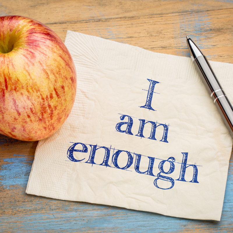 I am enough affirmation with apple