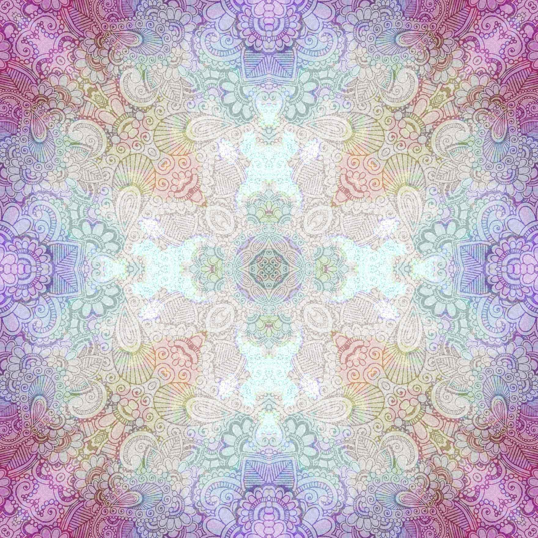 alchemy art kaleidoscope pattern cosmic beauty purple blue mandala fractal drawn