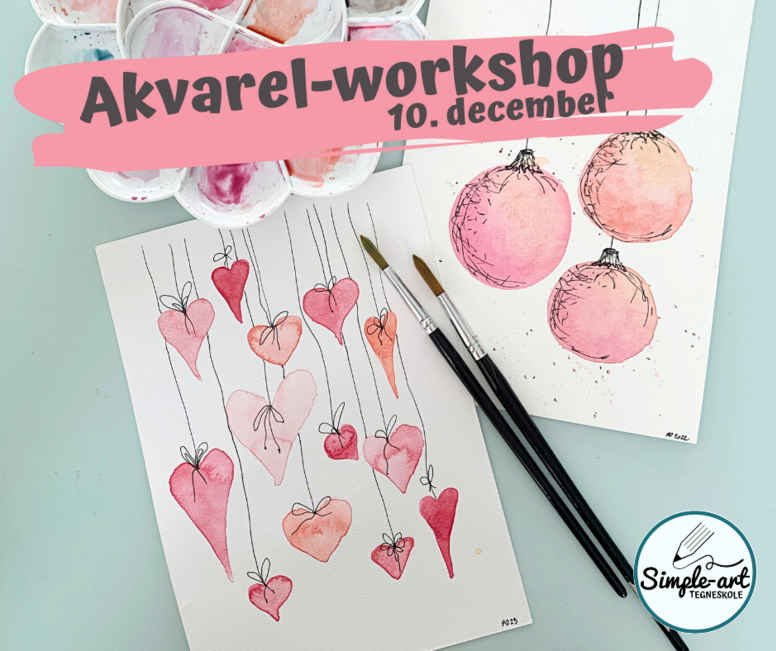 Akvarel-workshop 10. december