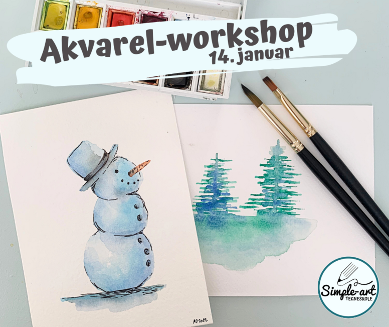 Akvarel-workshop 14. januar