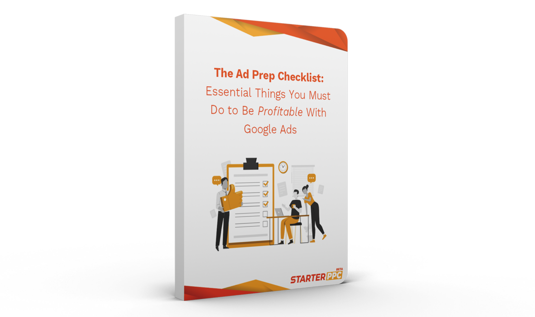 Book mockup StarterPPC - The Ad Prep Checklist