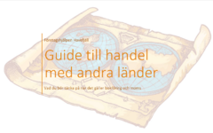 Guide till handel med andra länder bild