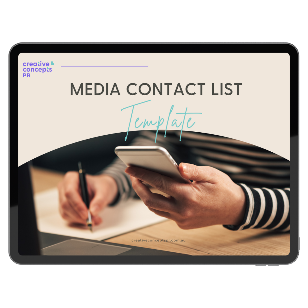 Media Contact List Template