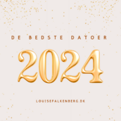 Gold Beige Elegant 2024 New Year Instagram Post