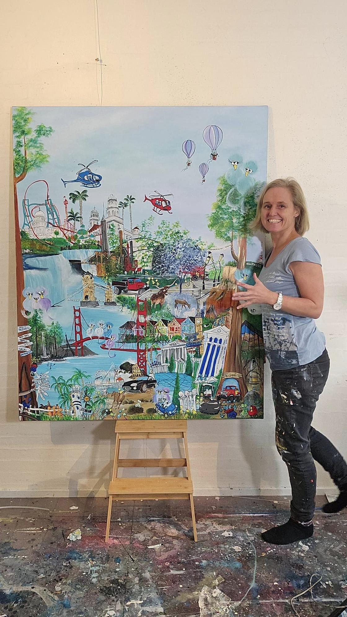 Bestillingsmaleri ferieminder - Eventyrlig Living 120x150