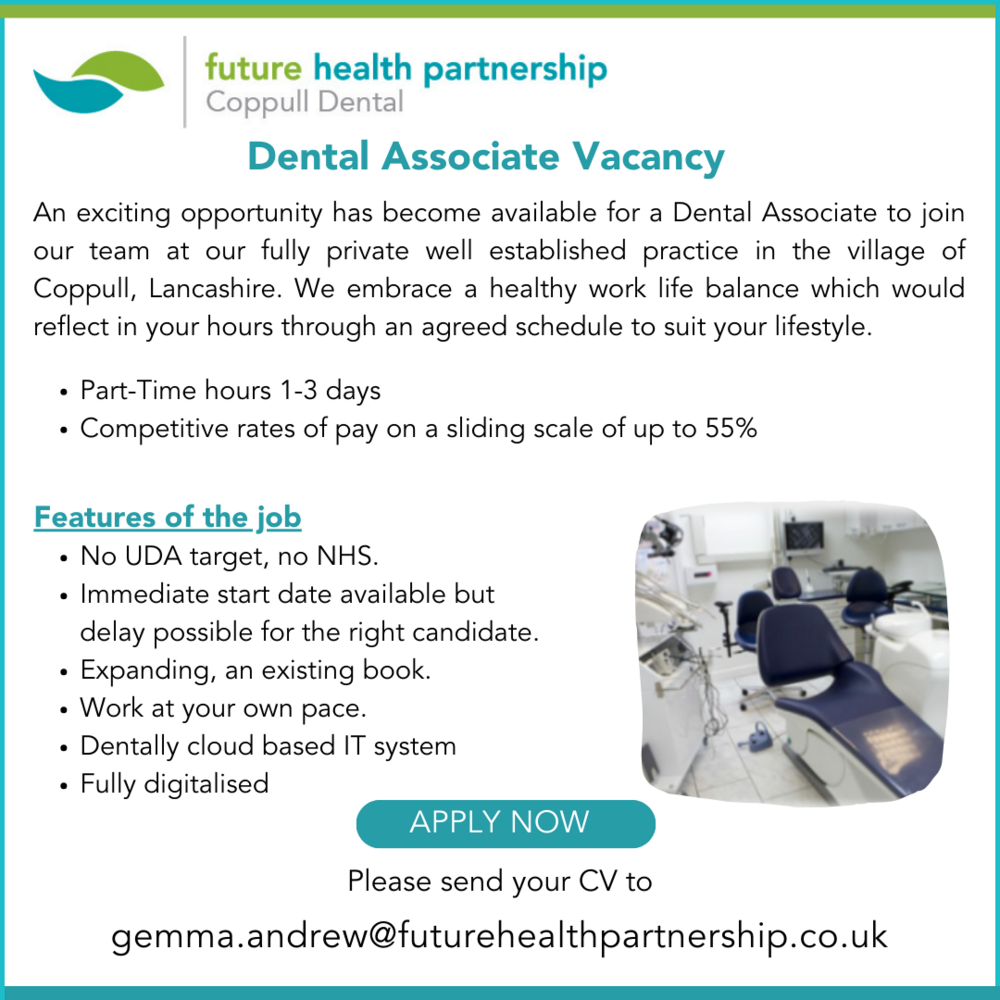 Coppull Associate dentist vacancy