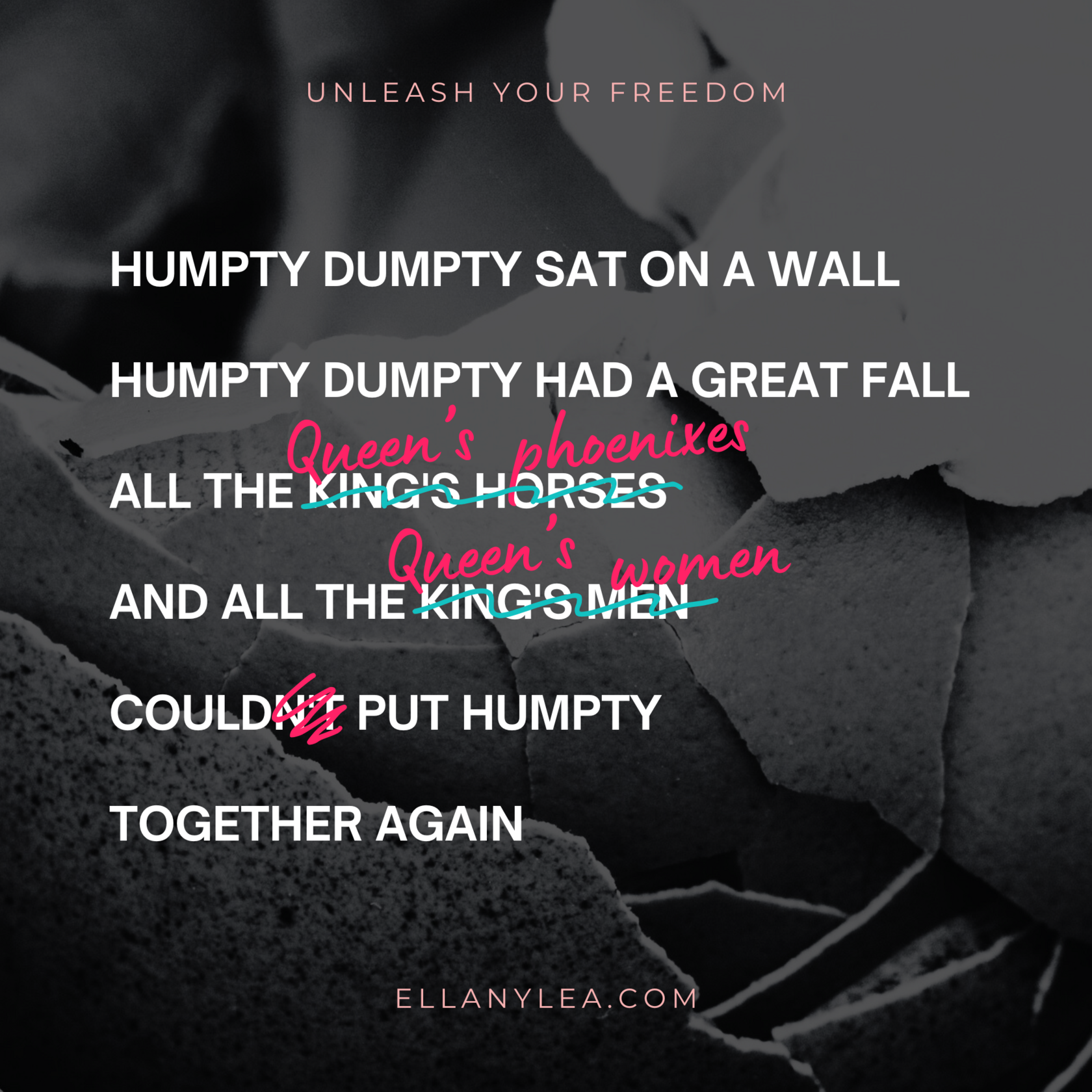 quote - humpty dumpty queen edits