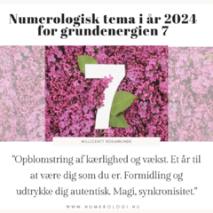 2024 Numerologi - grundenergien 7 - post