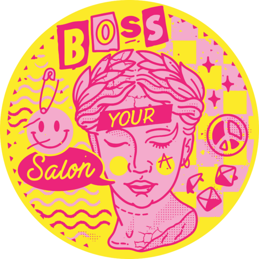 Boss Your Salon Cropped Circle Logo