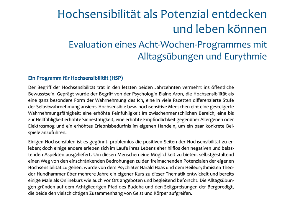 Evaluation HSP Online Kurs - SRMK 2023 DE S.1