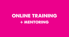 online training + mentoring