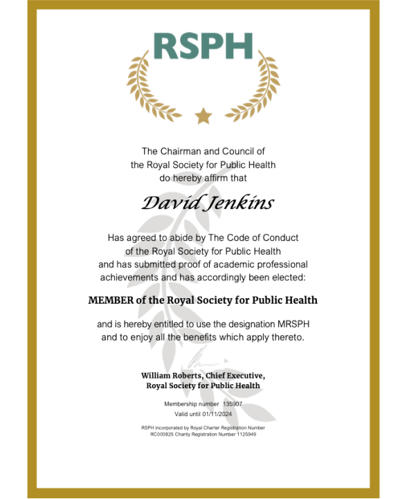 RSPH Certification