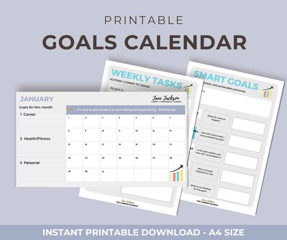 Goals Calendar Cover