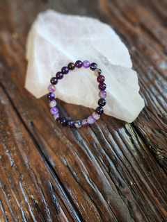 Purple Agate Crystal Bracelet