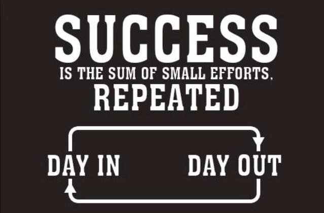 success is repeated efforts